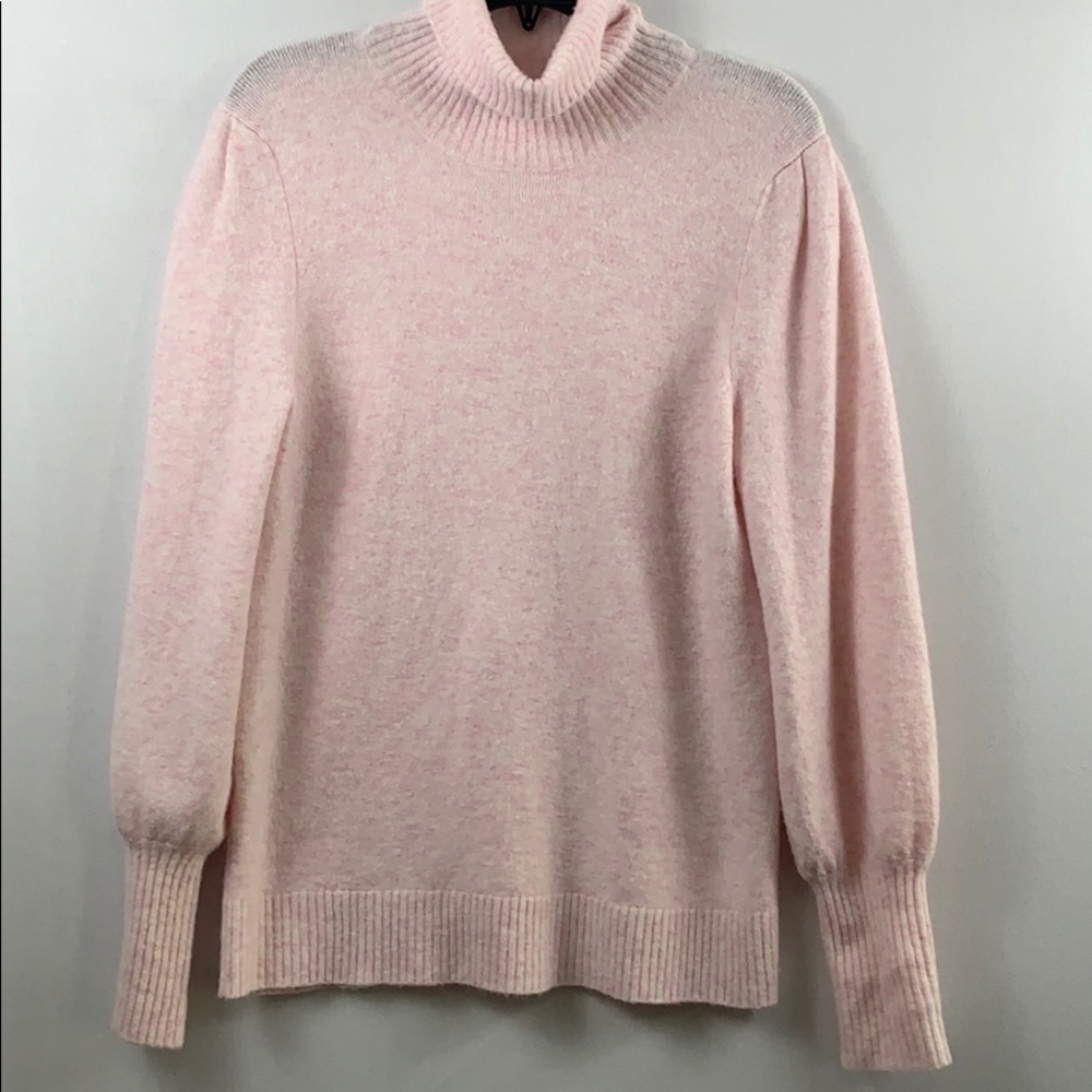 J. Crew pink pullover turtle neck sweater size M